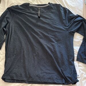 Men's Dark Gray Long Sleeve Shirt